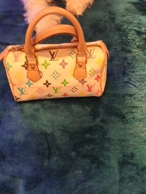 Louis Vuitton White Multicolor Monogram Mini Satchel